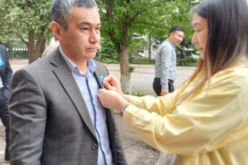 В Акмолинской области проходит акция «Жеңіс лентасы»