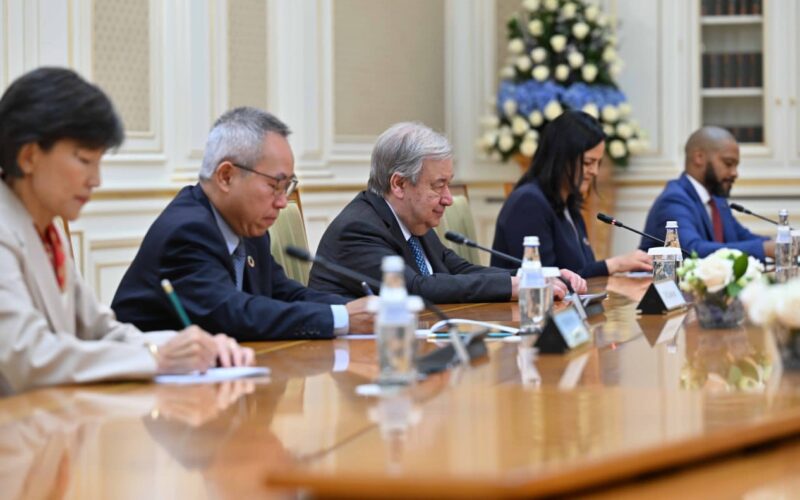 Антониу Гутерриш высказал признательность за теплый прием и отметил вклад Казахстана в укрепление международного сотрудничества и продвижение целей устойчивого развития