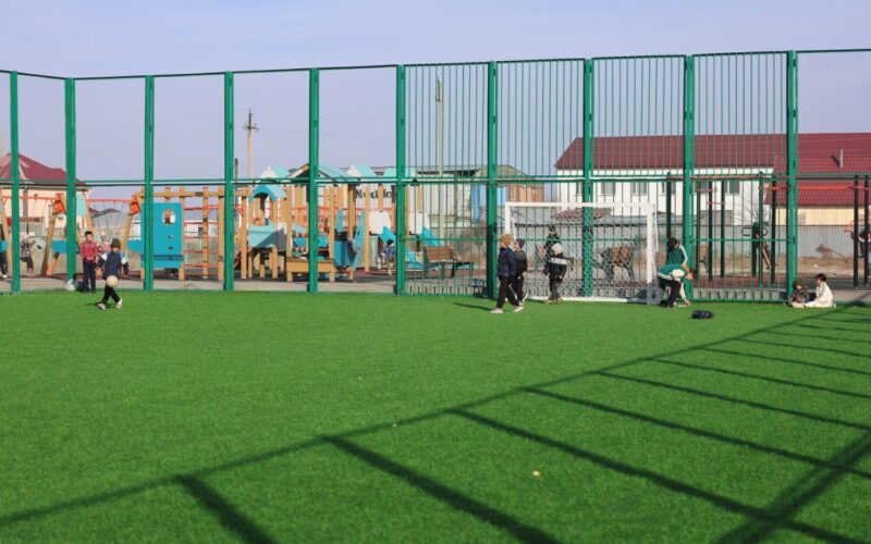 В Целиноградском районе продолжается масштабная работа по благоустройству сельских населенных пунктов