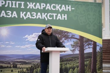 Көкшетаудағы жаңа саябаққа «Таза Қазақстан» акциясы аясында 80 көшет отырғызылды